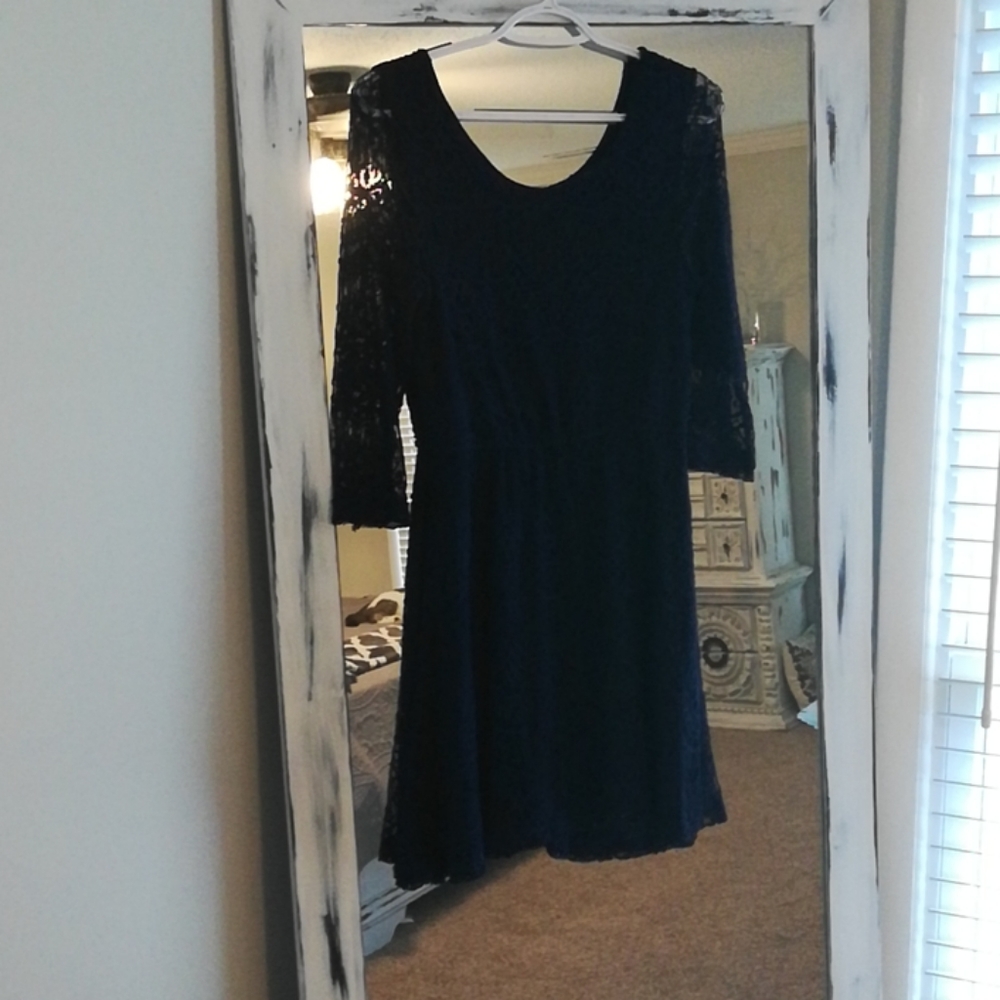 L Navy Blue Rue21 Dress